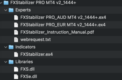 What you get when you buy FXStabilizer PRO MT4