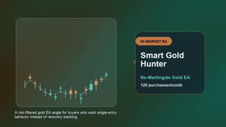 Smart Gold Hunter review visual for XAUUSD / Gold MT5 Expert Advisor buyers