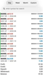ALPHA COMPSS SCALPER MT5 trading settings screenshot