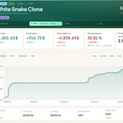WHITE SNAKE EA MT5 V1.03 + SETFILES BUILD 6202+ - 1