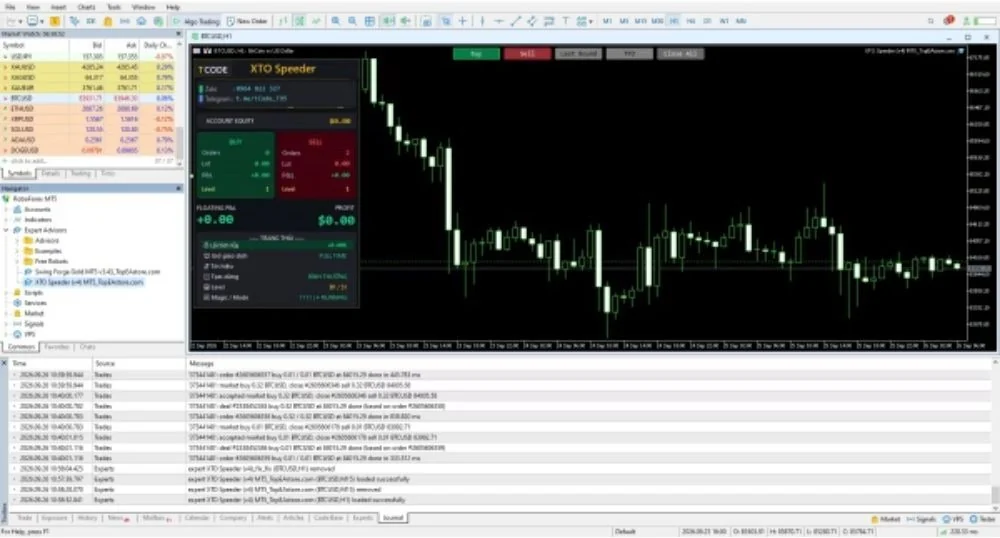 XTO SPEEDER MT5 review screenshot 2