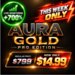 Aura Gold Pro Edition MT5 EA cover showing HiPips price $14.99