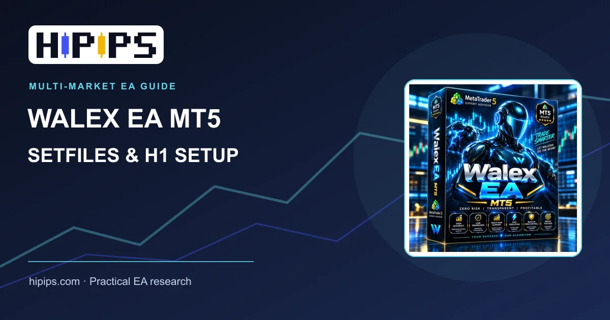 HiPips guide to WALEX EA MT5 V2.03 setfiles and H1 multi-market setup